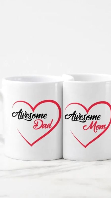 I Love Mom Dad - Heart - Coffee Mug Wallpaper