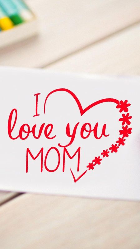 I Love You Mom - Beautiful - Painting Wallpaper