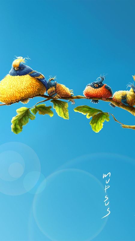 BIRDS Cartoon Wallpaper