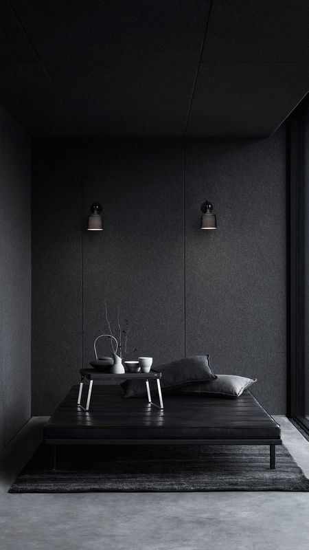 Black Colour | Black Colour Interior | Black Interior Wallpaper