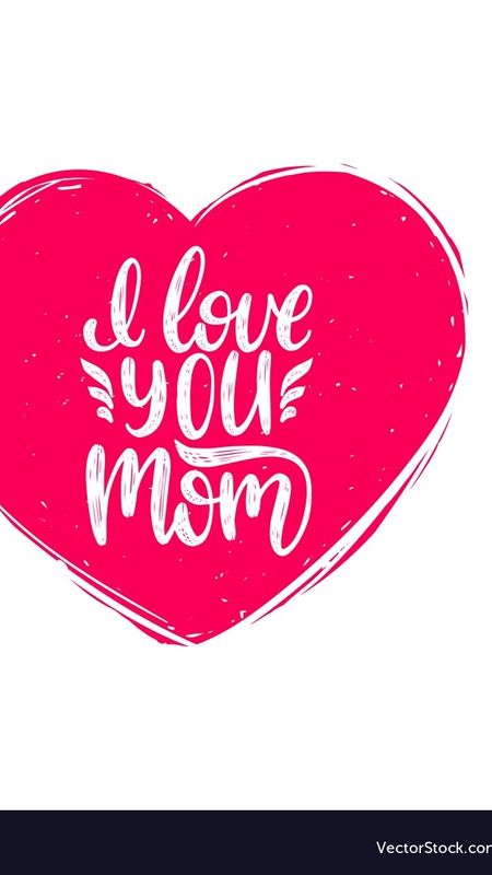 I Love You Mom - Heart Wallpaper