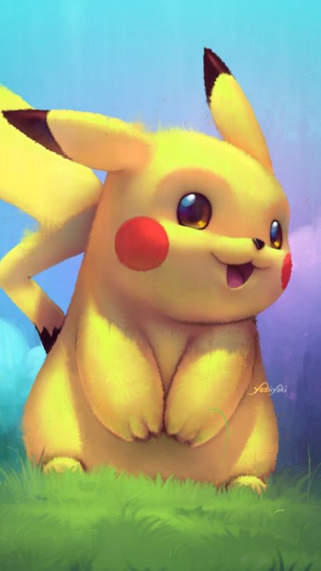 Pikachu - blushing cute Wallpaper