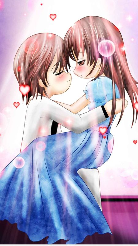 Couple Cartoon - Cute - Romantic Couple Wallpaper