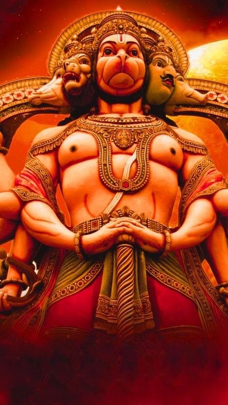 Jay Hanuman - Panchmukhi Avatar Wallpaper