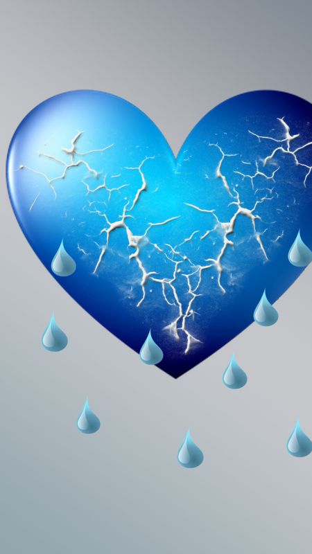 Blue Heart | Love Heart Wallpaper