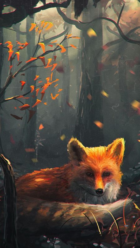 Fox art Wallpaper