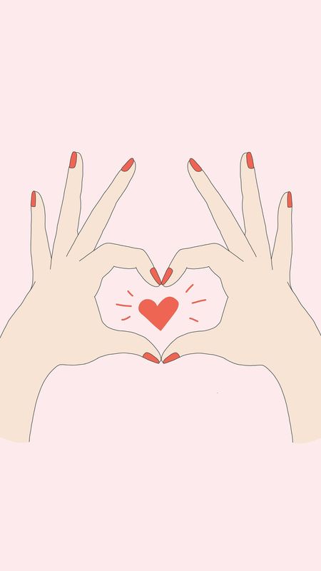 Finger Heart | Finger | Heart Wallpaper