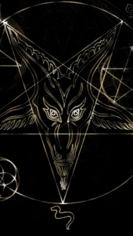 Black Devil - Pentagram - Black Theme Wallpaper