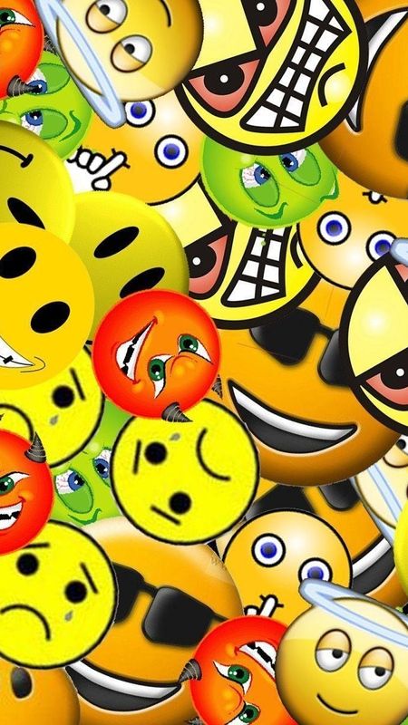 Emoji - Emotions - Funny Emoji Wallpaper