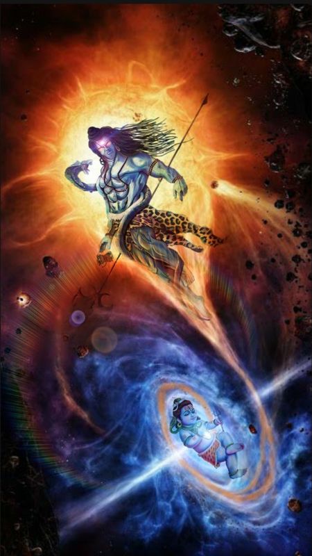 Rudra Shiva - Fire Theme - Background Wallpaper