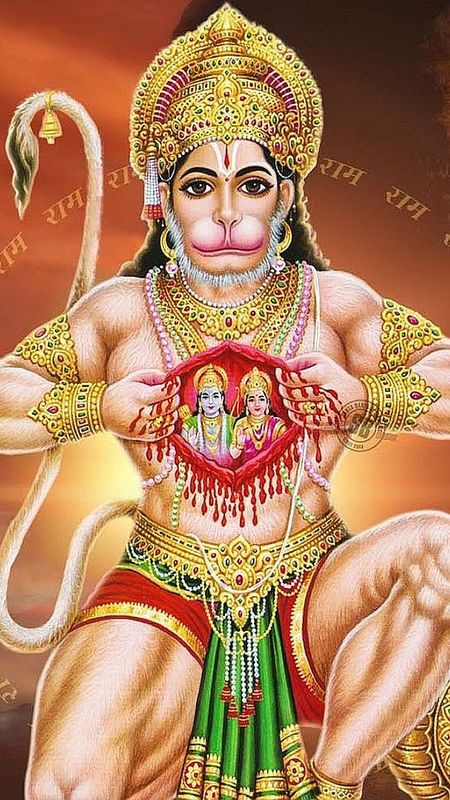 Hanuman - Shree Ram - Shree Sita Wallpaper