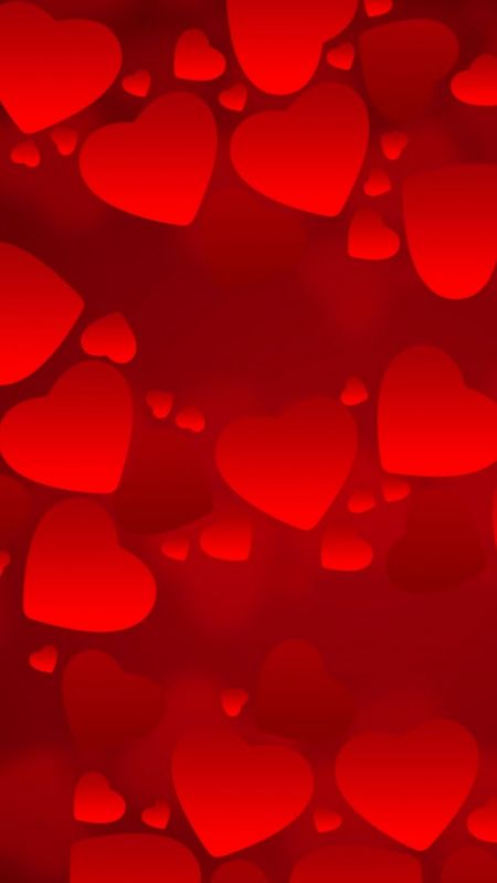 Red Colour | Red Colour Hearts | Red Hearts Wallpaper