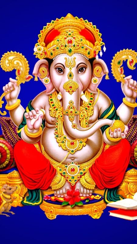 Ganpati Photo - Beautiful - Painting Wallpaper