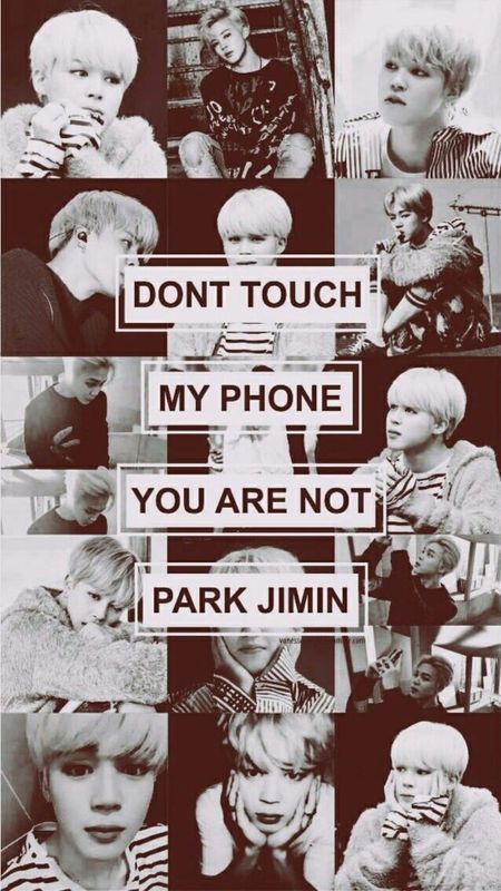 Dont Touch My Phone Live - You Are Not Park Jimin Wallpaper