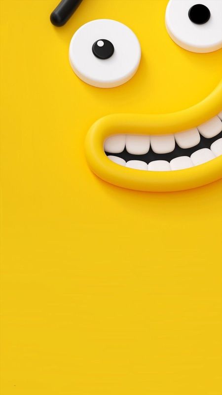 Punch Hole - Smiley Face Wallpaper