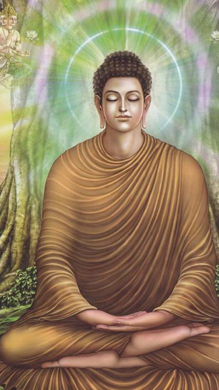 Buddha | Painting Wallpaper