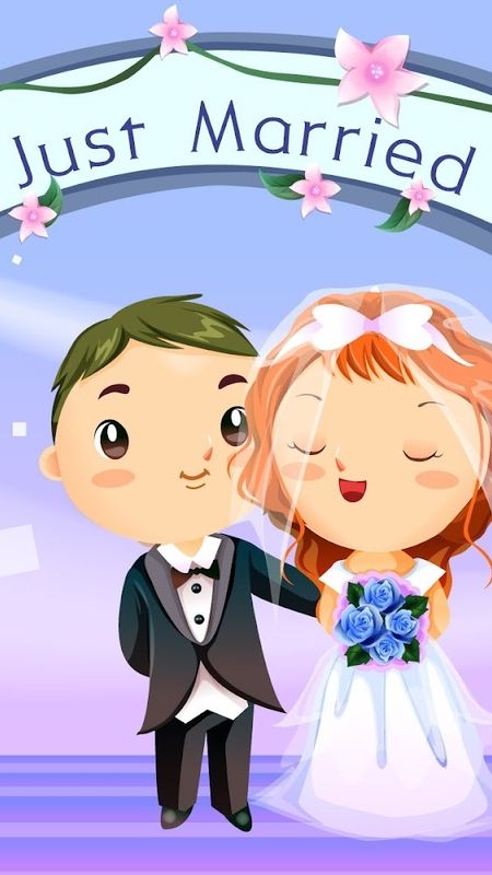 Couple Cartoon - Cute Married - Couple Wallpaper