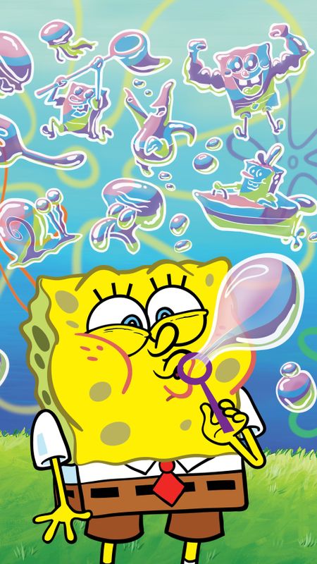 Spongebob | Yellow | Funny Cartoon Wallpaper