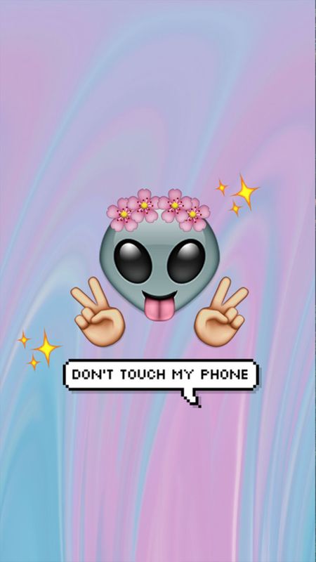 Dont Touch My Phone Alien Wallpaper
