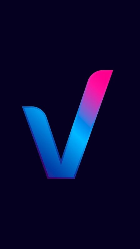 V Letter - Neon Wallpaper