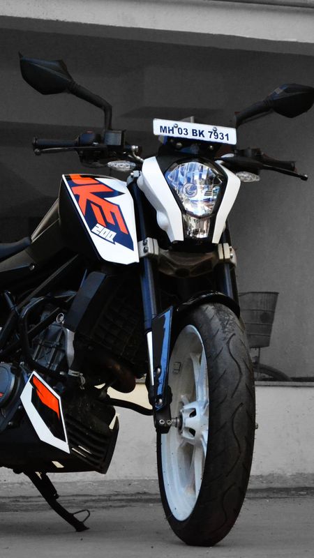 Ktm Rc 200 - Blue Bike Wallpaper