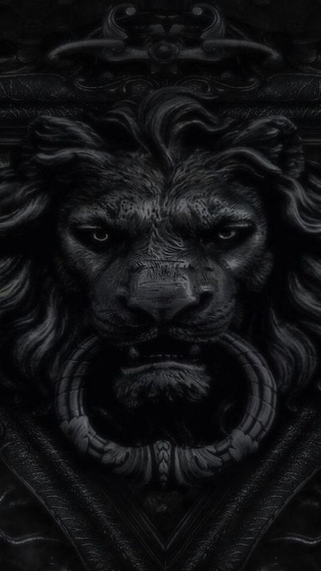 Black Colour | Black Colour Lion Statue | Black Lion Statue Wallpaper