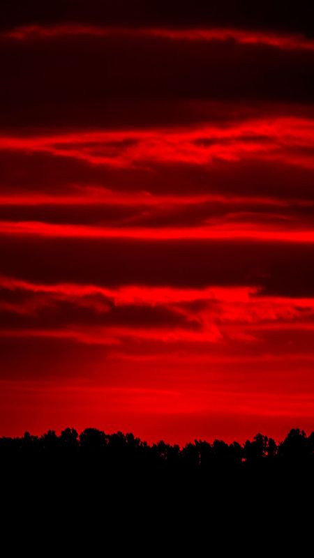 Red Colour | Red Colour Sunset | Red Colour Nature Wallpaper