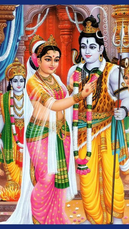 Sivan Images - Lord Shiva - Goddess Parvati - Marriage Background Wallpaper