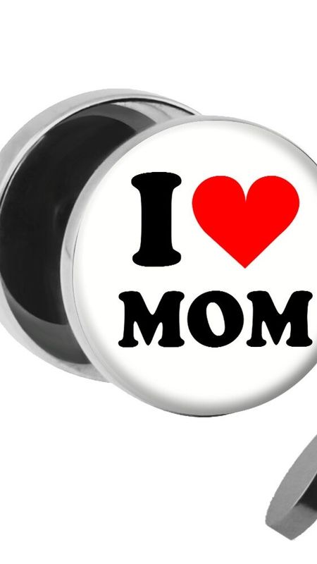 I Love You Mom - Circle Design Wallpaper