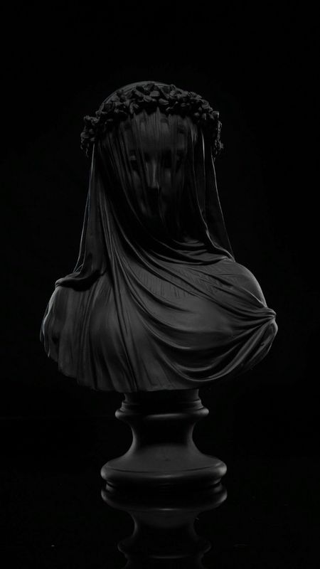 Black Colour | Black Colour Aesthetic | Black Statue Wallpaper