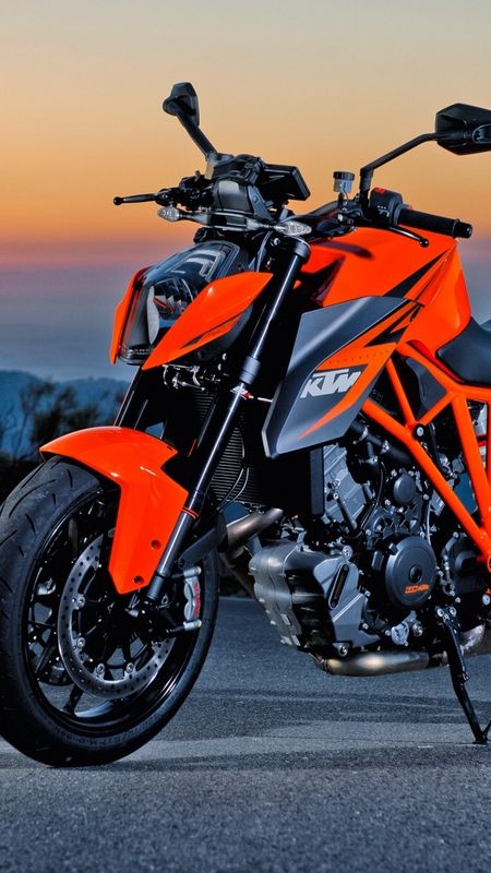 Ktm Bike - Orange And Black - Bike Color Wallpaper