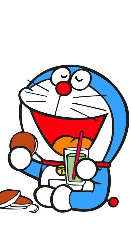 Doraemon eating Wallpaper
