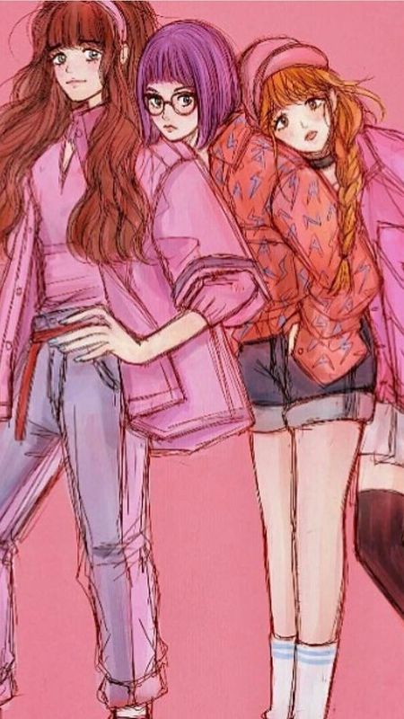 Bts Army Girl - Pink Background Wallpaper