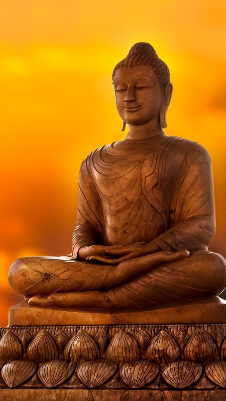 Bhagwan Buddha - Lord Buddha - Sunset Background Wallpaper