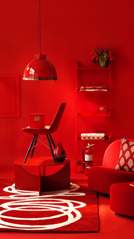 Red Colour | Red Colour Interior | Red Interior Wallpaper