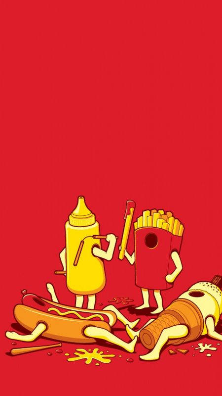 Funny Food Art Wallpaper