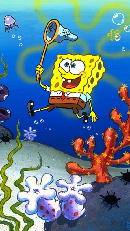 Spongebob | Spongebob Yellow Funny Cartoon Wallpaper