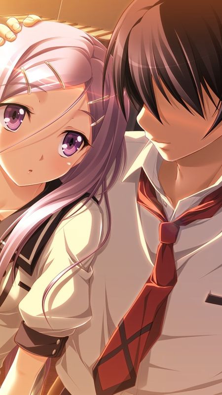 Couple Cartoon - Anime - School - Couple Wallpaper