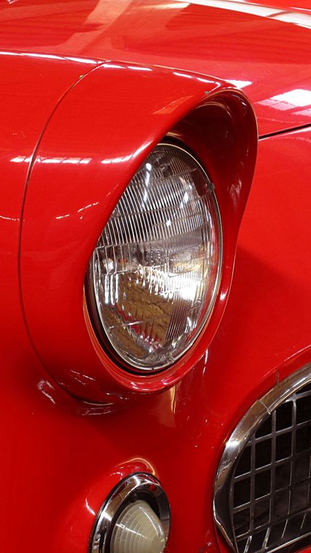 Red Car Headlight Wallpaper