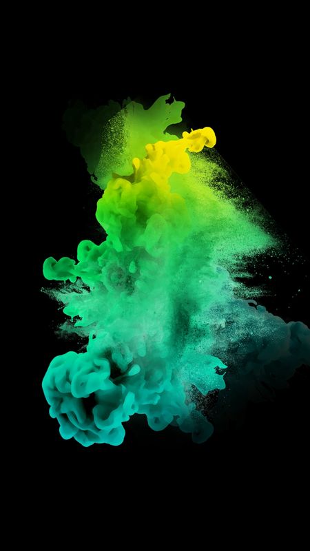 Yellow Green Smoke Wallpaper