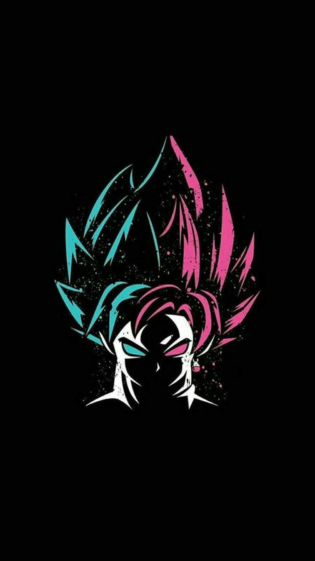 goku - pink neon Wallpaper