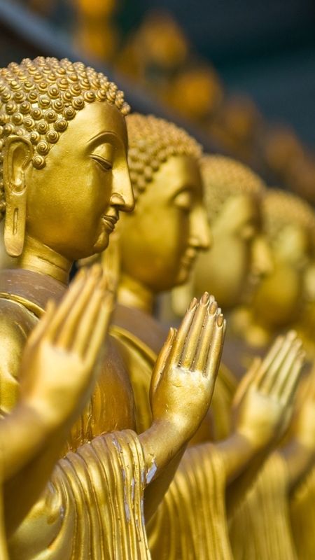 Bhagwan Buddha - Golden Statue - Buddha Wallpaper