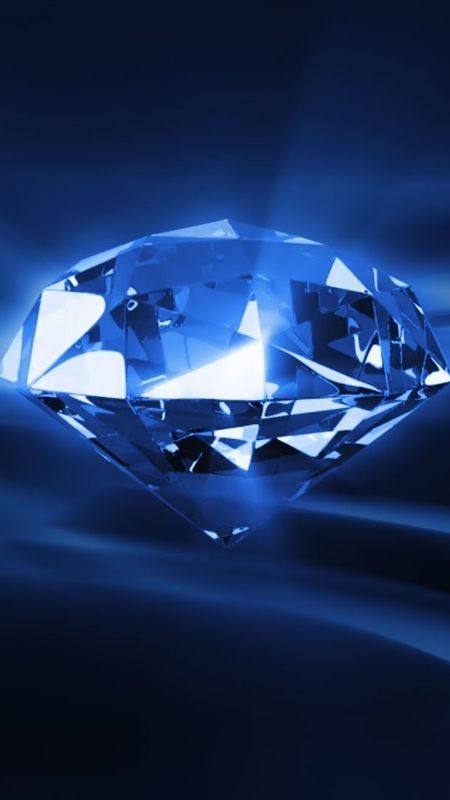 Blue Diamond - Diamond - Blue Reflection Wallpaper