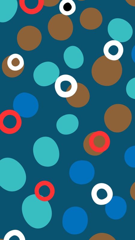 Punch Hole - Colorful - Circle Shapes Wallpaper