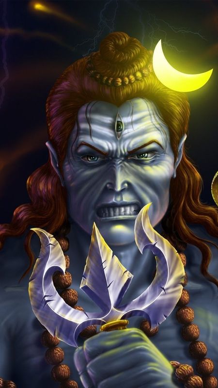 Rudra Shiva - Angry Face Wallpaper